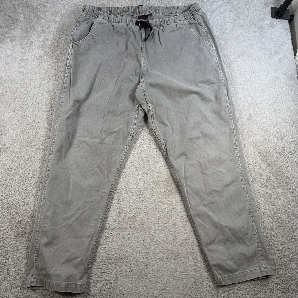 Gramicci Pants Mens XL x29 Grey Belted Climbing Hiking Outdoor Cotton Casual